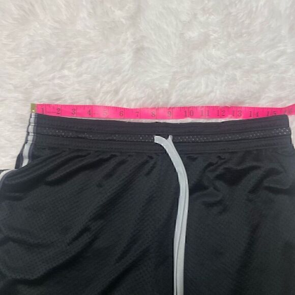 Nike Dri Fit Gym Shorts Retro Mesh Training Black Size Medium Lined Drawstring A - Picture 4 of 9